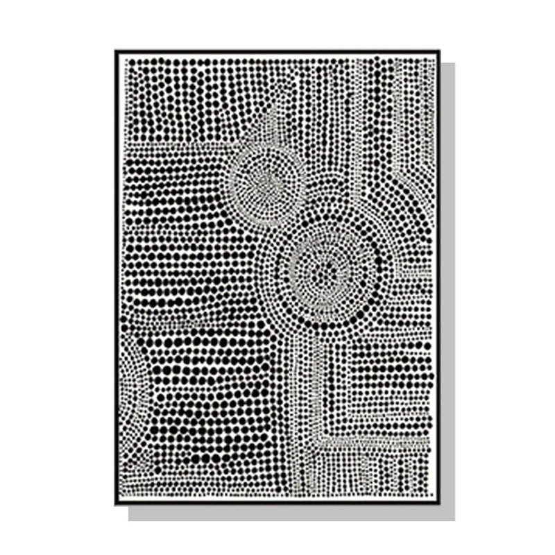 Wall Art 60cmx90cm Clustered Dots A Black Frame Canvas - Home & Garden > Wall Art - Rivercity House & Home Co. (ABN 18 642 972 209) - Affordable Modern Furniture Australia