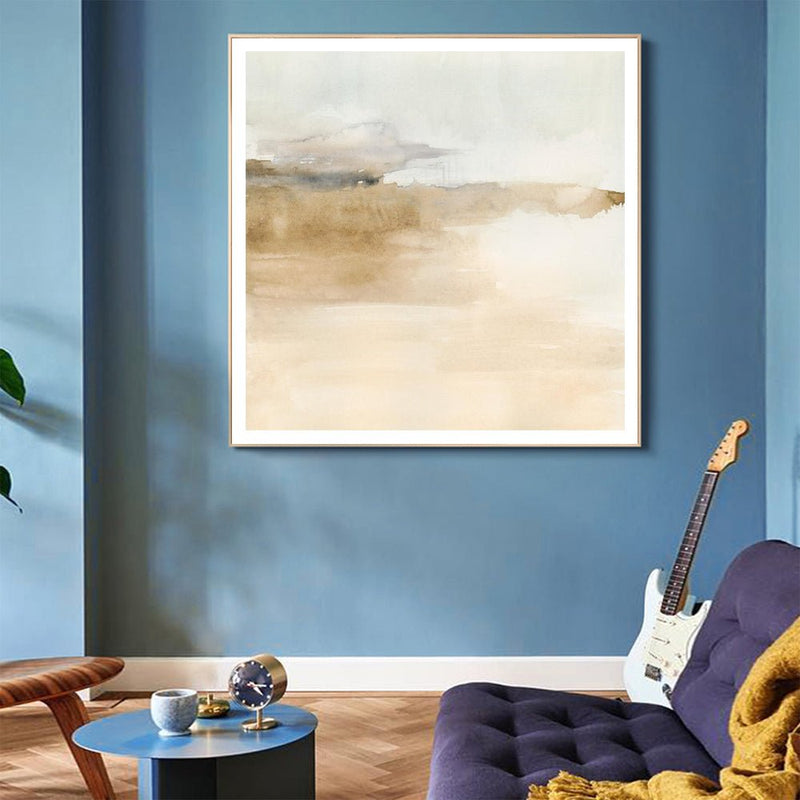 Wall Art 80cmx80cm Atmospheric Edge II Gold Frame Canvas - Home & Garden > Wall Art - Rivercity House & Home Co. (ABN 18 642 972 209) - Affordable Modern Furniture Australia