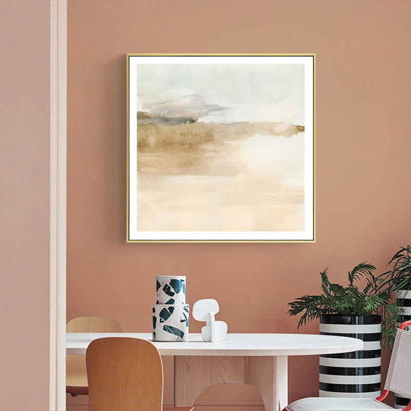 Wall Art 80cmx80cm Atmospheric Edge II Gold Frame Canvas - Home & Garden > Wall Art - Rivercity House & Home Co. (ABN 18 642 972 209) - Affordable Modern Furniture Australia