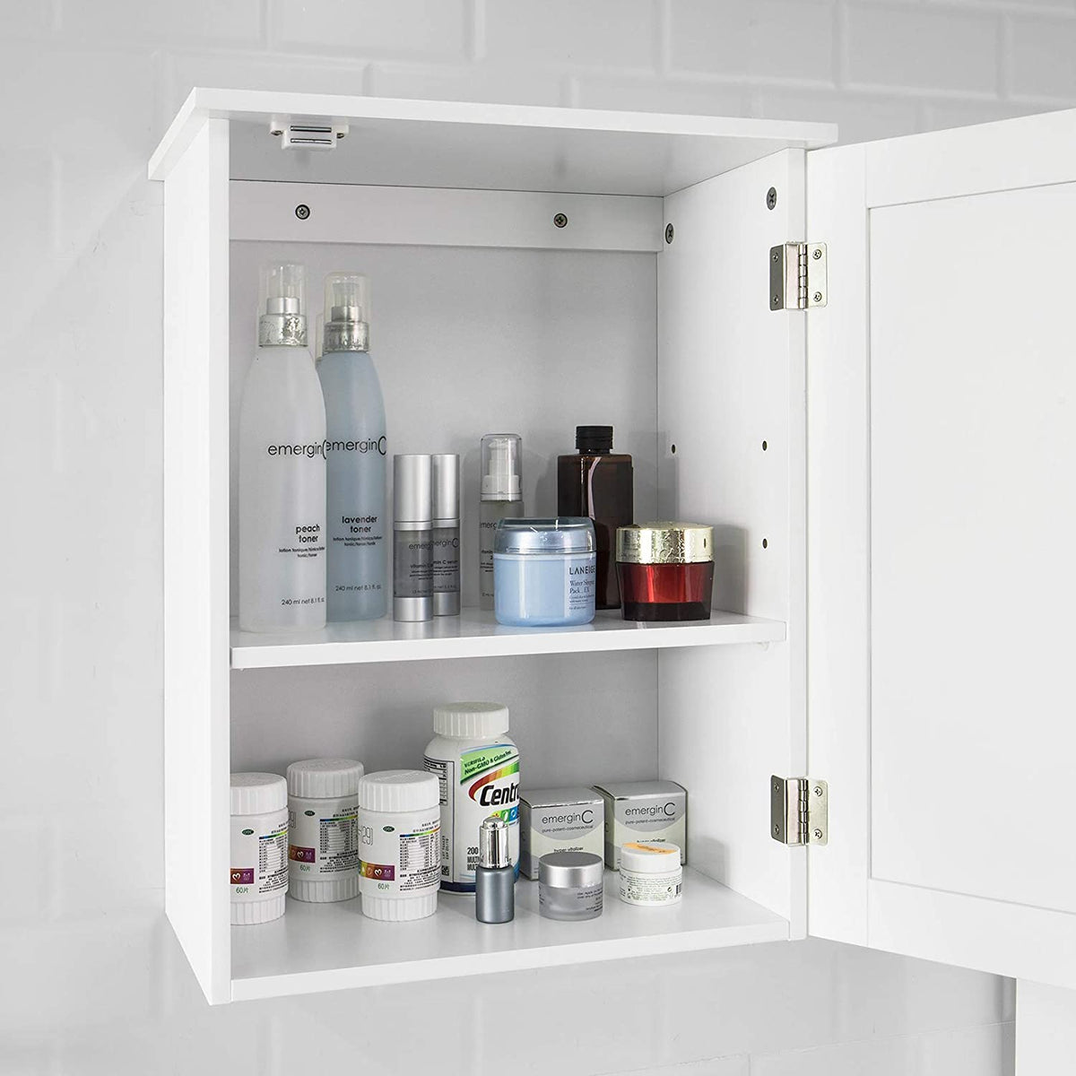 Wall Cabinet with Door 40x52cm - White - Audio & Video > Musical Instrument & Accessories > Audio Accessories - Rivercity House & Home Co. (ABN 18 642 972 209) - Affordable Modern Furniture Australia