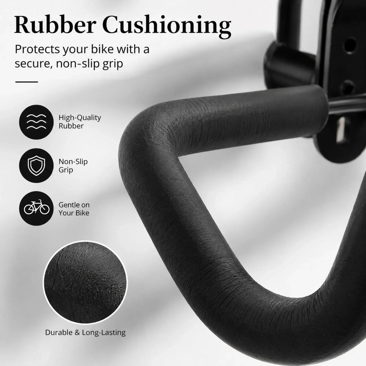 Wall Mount Adjustable Foldable Bike Rack with Helmet Hook - Black - Tools > Tools Storage > Wall Storage Racks - Rivercity House & Home Co. (ABN 18 642 972 209) - Affordable Modern Furniture Australia