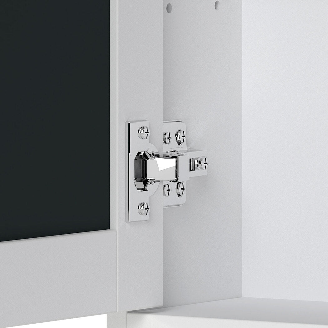 Wall Mounted Bathroom Mirror Cabinet with Adjustable Shelves - White - Rivercity House & Home Co. (ABN 18 642 972 209) - Affordable Modern Furniture Australia