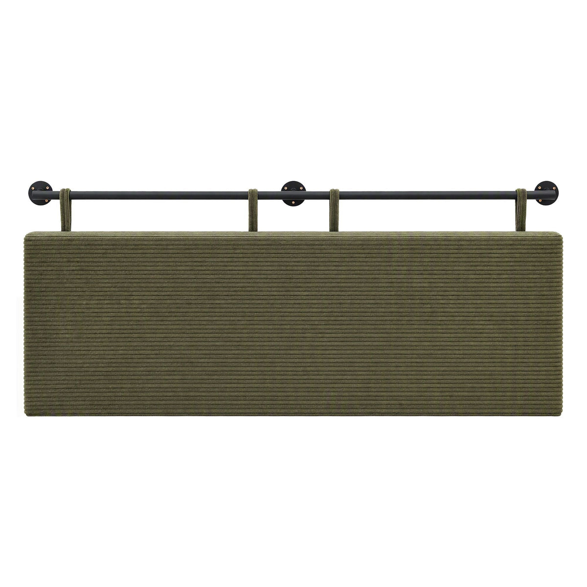 Wall Mounted Double Corduroy Upholstered Headboard - Green - Furniture > Bedroom > Headboards - Rivercity House & Home Co. (ABN 18 642 972 209) - Affordable Modern Furniture Australia