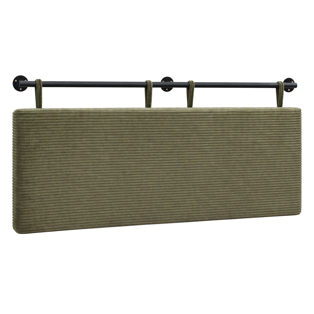 Wall Mounted Double Corduroy Upholstered Headboard - Green - Furniture > Bedroom > Headboards - Rivercity House & Home Co. (ABN 18 642 972 209) - Affordable Modern Furniture Australia