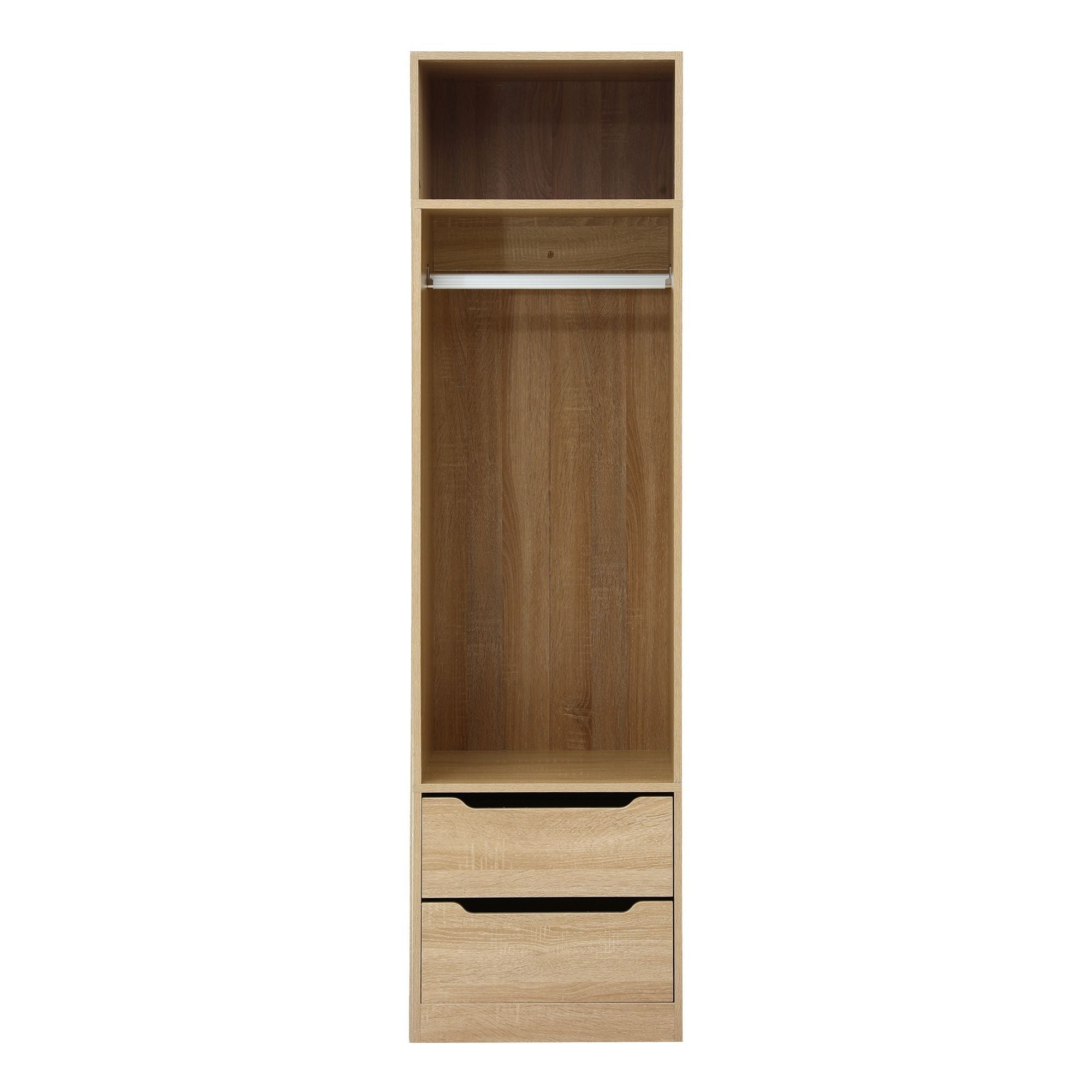 Wardrobe Clothes Closet Storage Organizer Pine - Home & Garden > Storage > Clothing & Wardrobe Storage - Rivercity House & Home Co. (ABN 18 642 972 209) - Affordable Modern Furniture Australia