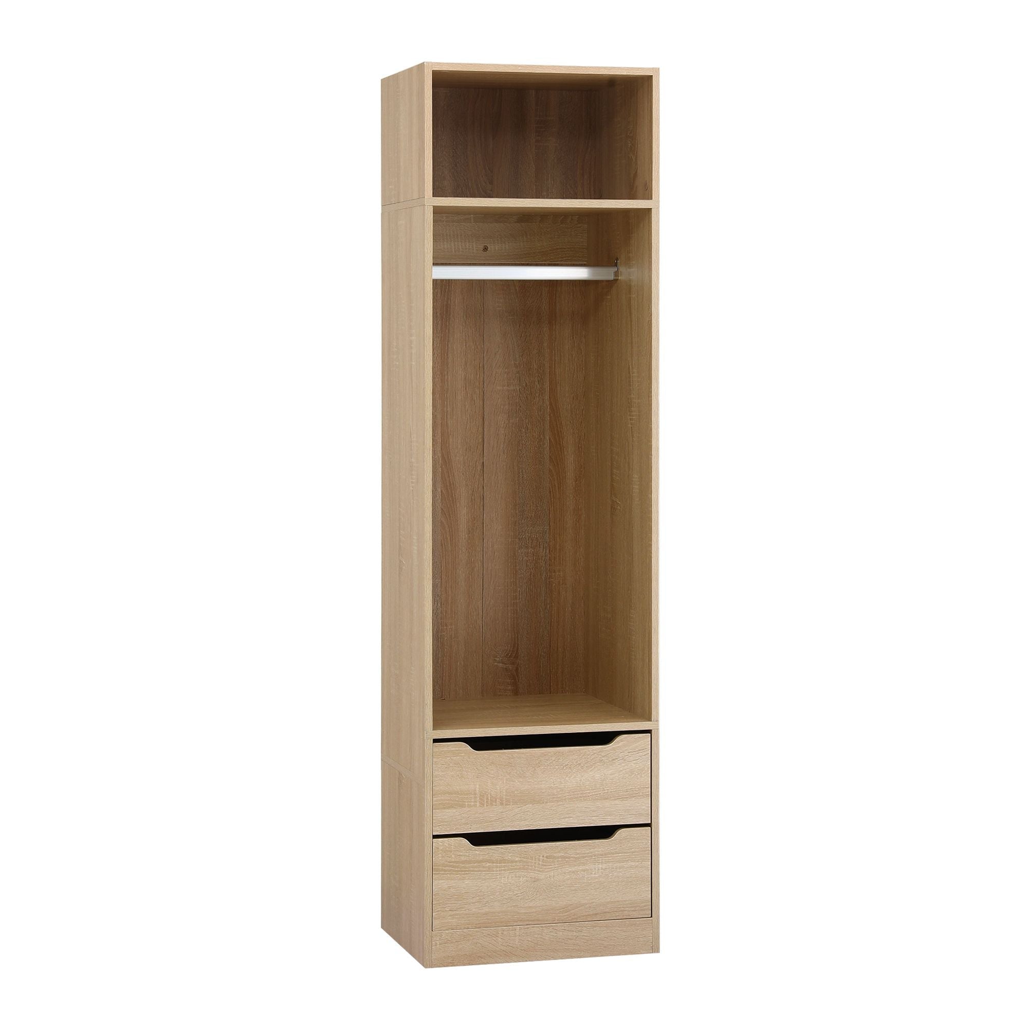 Wardrobe Clothes Closet Storage Organizer Pine - Home & Garden > Storage > Clothing & Wardrobe Storage - Rivercity House & Home Co. (ABN 18 642 972 209) - Affordable Modern Furniture Australia