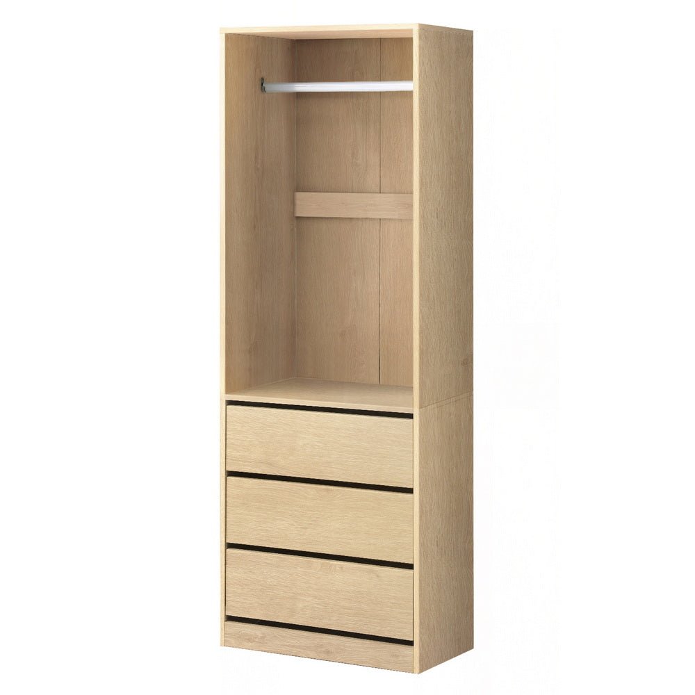 Wardrobe Clothes Closet Storage Organizer Pine - Home & Garden > Storage > Clothing & Wardrobe Storage - Rivercity House & Home Co. (ABN 18 642 972 209) - Affordable Modern Furniture Australia