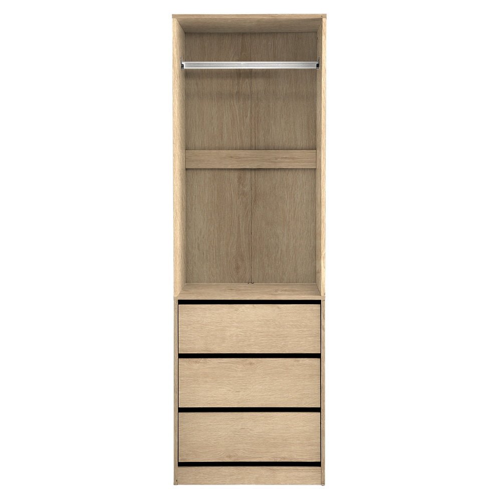 Wardrobe Clothes Closet Storage Organizer Pine - Home & Garden > Storage > Clothing & Wardrobe Storage - Rivercity House & Home Co. (ABN 18 642 972 209) - Affordable Modern Furniture Australia