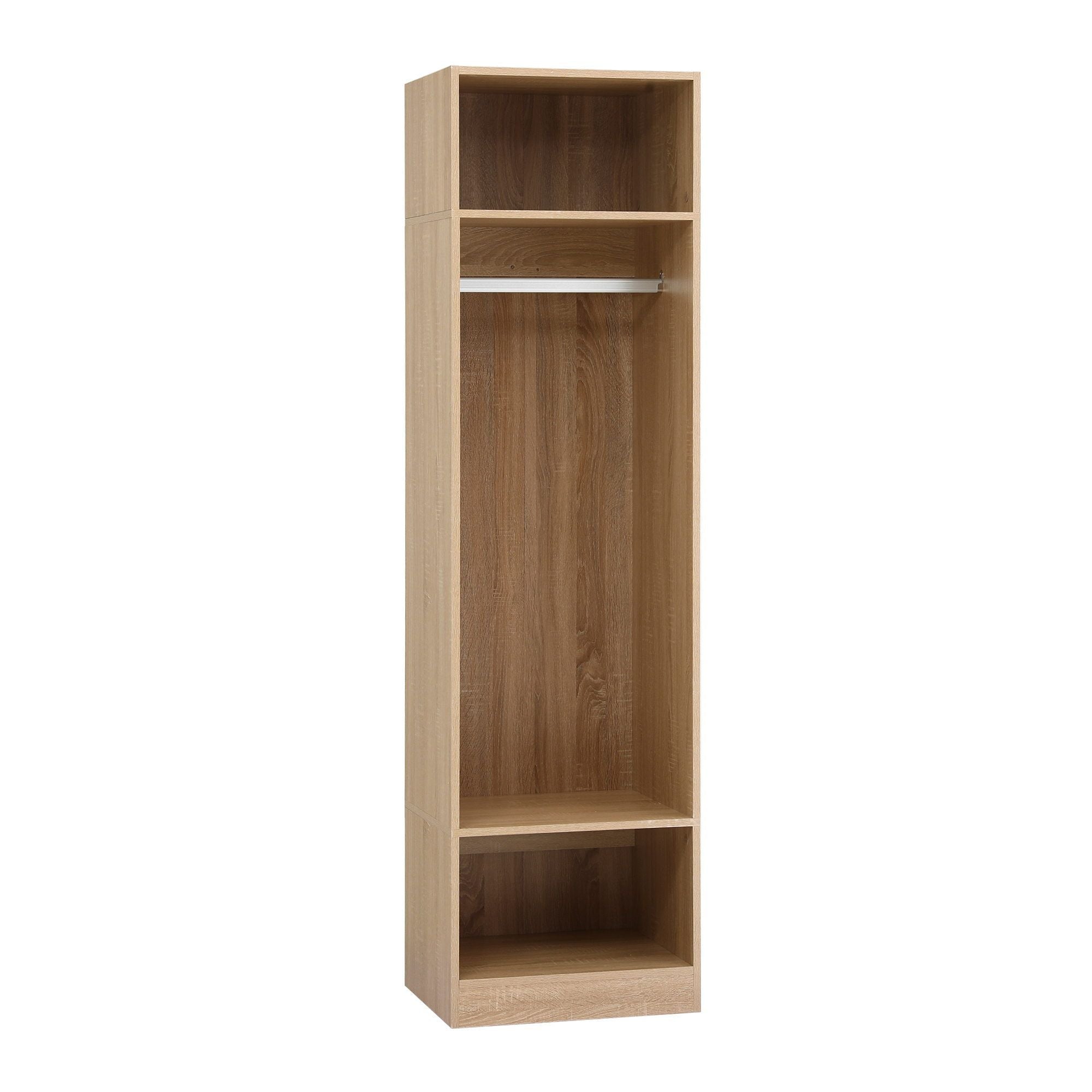 Wardrobe Clothes Closet Storage Organizer Shelf Pine - Home & Garden > Storage > Clothing & Wardrobe Storage - Rivercity House & Home Co. (ABN 18 642 972 209) - Affordable Modern Furniture Australia