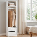 Wardrobe Clothes Closet Storage Organizer White