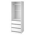 Wardrobe Clothes Closet Storage Organiser White