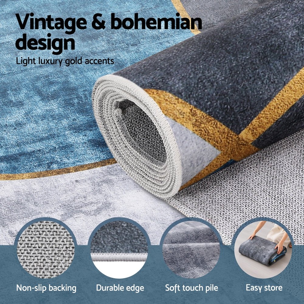 Washable Floor Rug 160X230cm Large Geometric Area Rug Modern Floor Carpet - Home & Garden > Rugs > Floor Rugs - Rivercity House & Home Co. (ABN 18 642 972 209) - Affordable Modern Furniture Australia