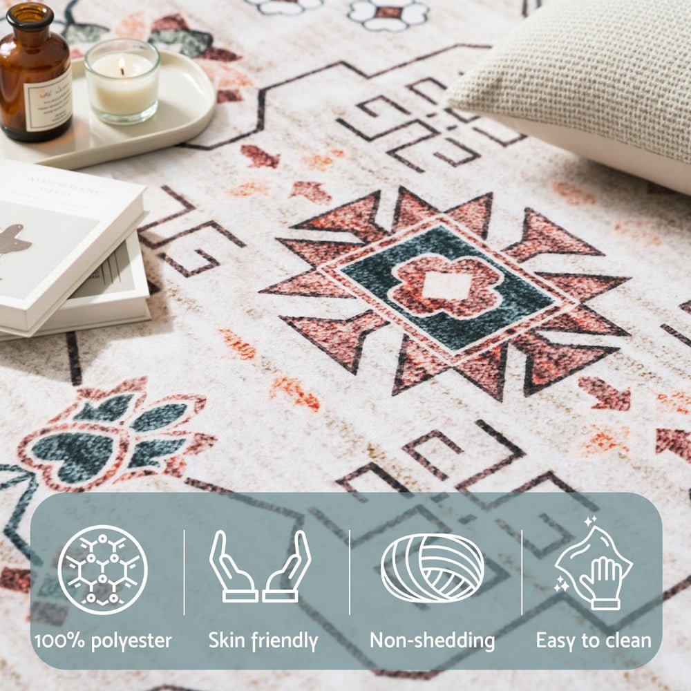 Washable Floor Rug 200x290cm Large Area Rug Modern Living Room Carpet - Home & Garden > Rugs > Floor Rugs - Rivercity House & Home Co. (ABN 18 642 972 209) - Affordable Modern Furniture Australia