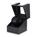Automatic Single Watch Winder Box with Quiet Motor - Black Carbon Fibre