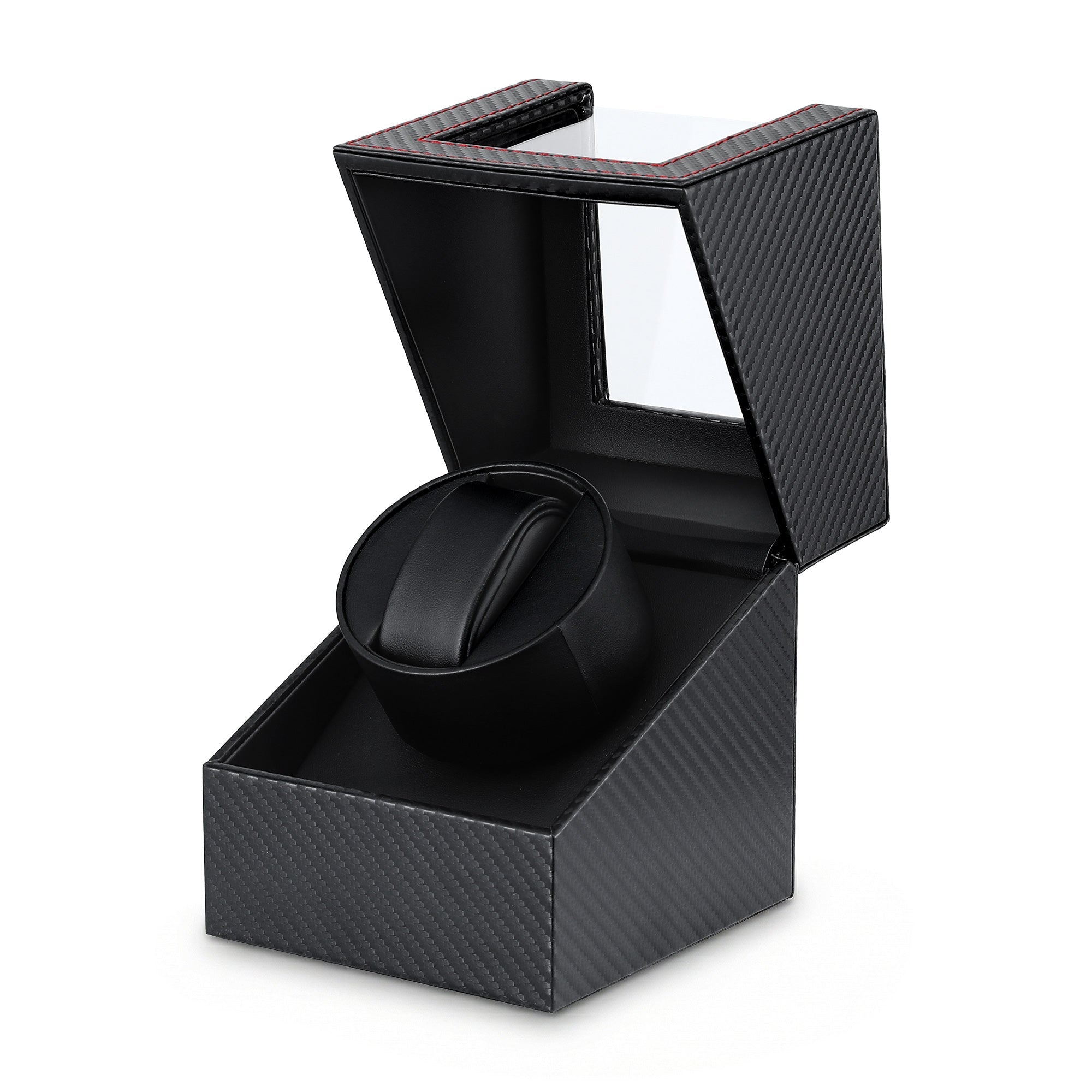 Watch Winder Box Automatic Single Quiet Carbon Fibre Black - Fashion > Men's Fashion > Men's Accessories - Rivercity House & Home Co. (ABN 18 642 972 209) - Affordable Modern Furniture Australia