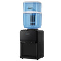 22L Bench Top Water Cooler Dispenser with Hot & Cold Taps - Black