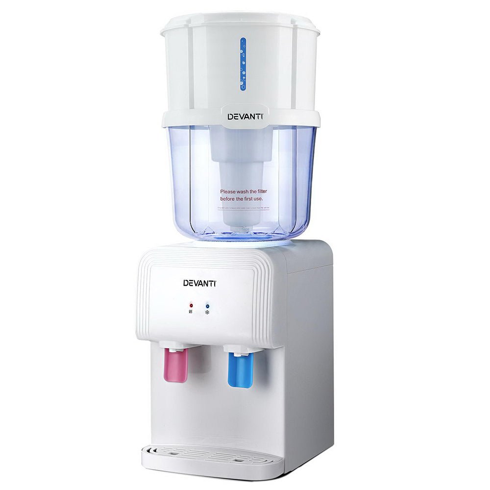 Water Cooler Dispenser Bench Top White - Appliances > Kitchen Appliances - Rivercity House & Home Co. (ABN 18 642 972 209) - Affordable Modern Furniture Australia