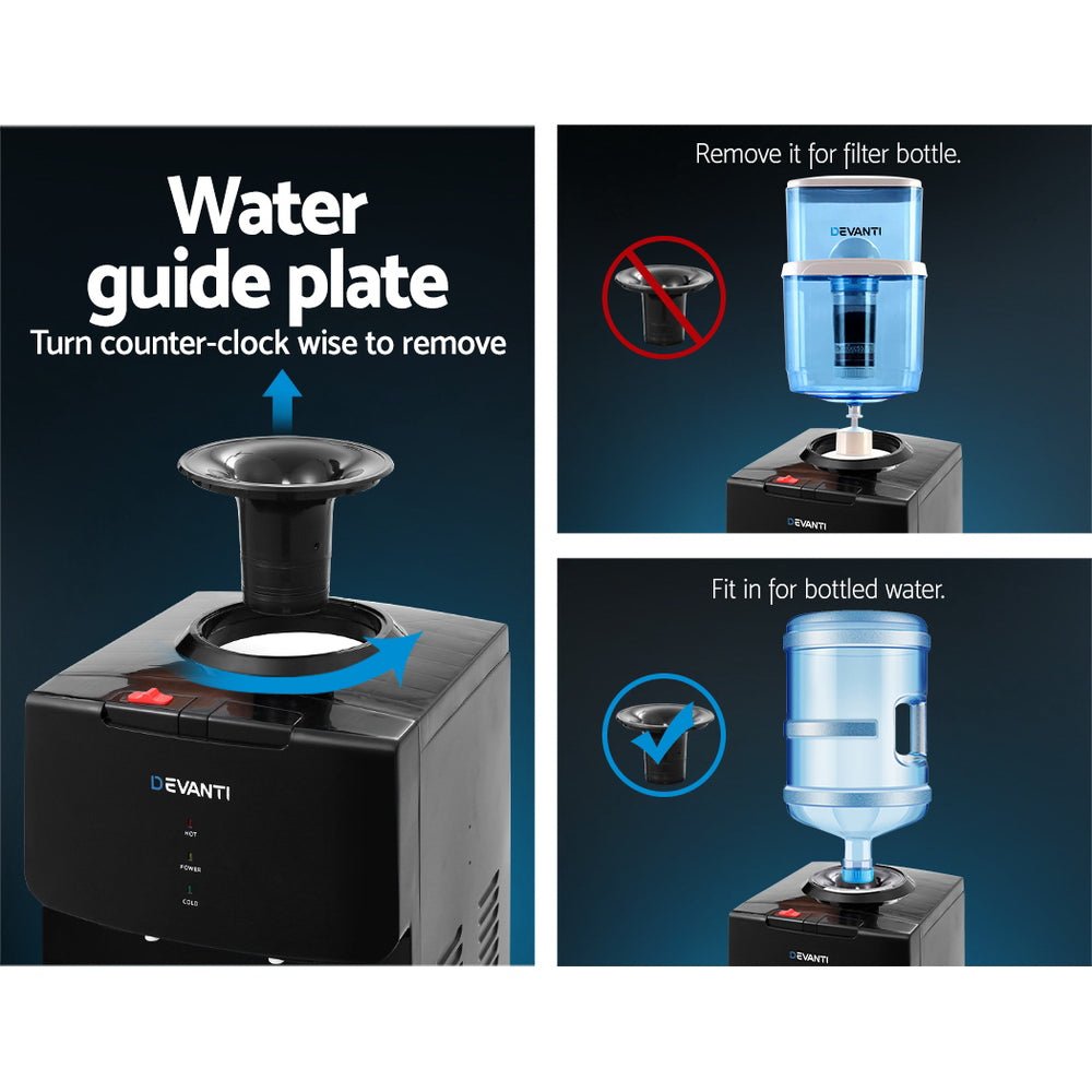 Water Cooler Dispenser Stand Black - Appliances > Kitchen Appliances > Water Dispensers - Rivercity House & Home Co. (ABN 18 642 972 209) - Affordable Modern Furniture Australia