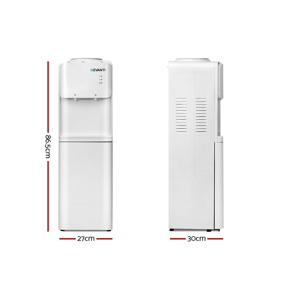 Water Cooler Dispenser Stand White - Appliances > Kitchen Appliances > Water Dispensers - Rivercity House & Home Co. (ABN 18 642 972 209) - Affordable Modern Furniture Australia