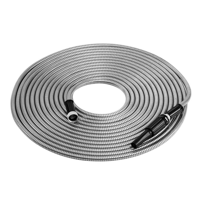 Water Hose Stainless Steel 30M with Spray Nozzle - Home & Garden > Home & Garden Others - Rivercity House & Home Co. (ABN 18 642 972 209) - Affordable Modern Furniture Australia