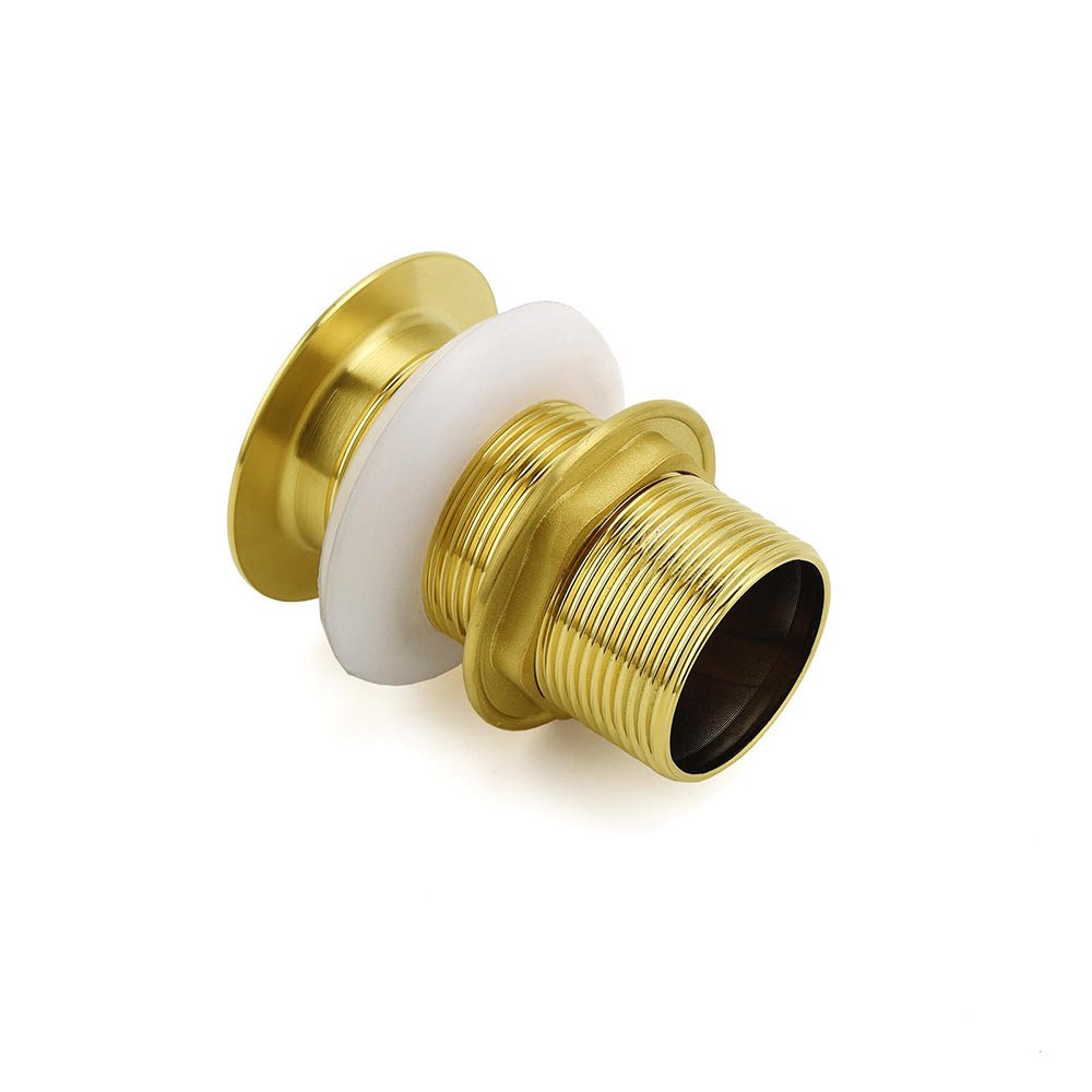 Watermark 32mm Pop Up Push Waste Plug No Overflow Basin Sink Drain Brushed Gold - Furniture > Bathroom > Shower Heads & Screens - Rivercity House & Home Co. (ABN 18 642 972 209) - Affordable Modern Furniture Australia