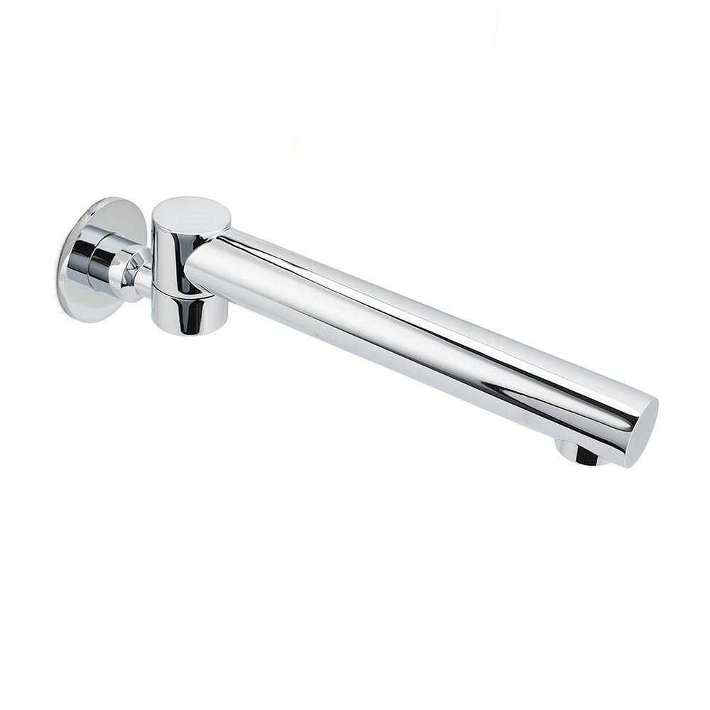 Watermark Chrome Round Basin Wall Mount Faucet Outlet 180° Swivel Brass Bath Tub Spout - Furniture > Bathroom > Shower Heads & Screens - Rivercity House & Home Co. (ABN 18 642 972 209) - Affordable Modern Furniture Australia