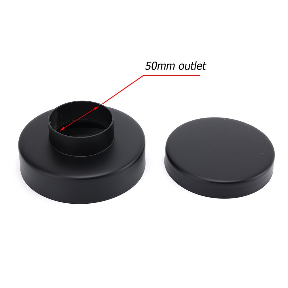Watermark Matt Black Round 100mm Tile Insert Floor Drain Shower Grate 50mm Waste - Furniture > Bathroom > Shower Heads & Screens - Rivercity House & Home Co. (ABN 18 642 972 209) - Affordable Modern Furniture Australia