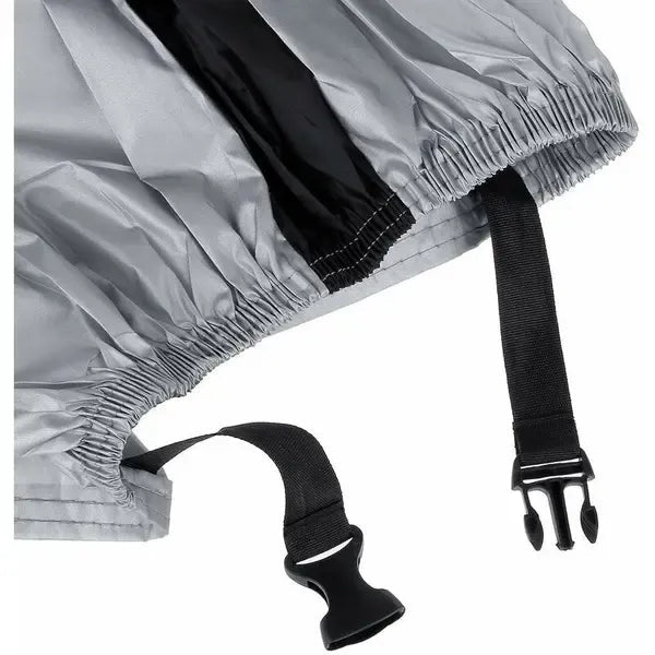 Waterproof 2-Bike Cover 210D Oxford with PU Coating and UV Protection for Mountain, Electric & City Bikes - Black and Silver - Sports & Fitness > Bikes & Accessories > Bicycle Bags - Rivercity House & Home Co. (ABN 18 642 972 209) - Affordable Modern Furniture Australia