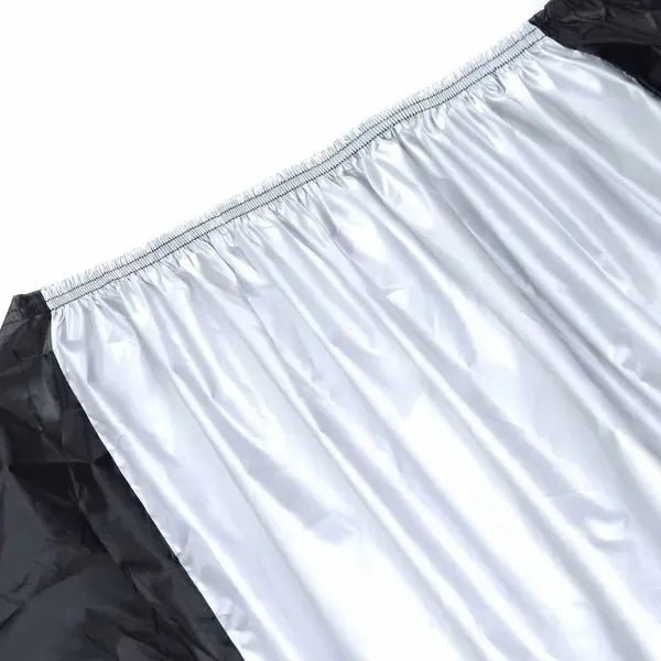 Waterproof 2-Bike Cover 210D Oxford with PU Coating and UV Protection for Mountain, Electric & City Bikes - Black and Silver - Sports & Fitness > Bikes & Accessories > Bicycle Bags - Rivercity House & Home Co. (ABN 18 642 972 209) - Affordable Modern Furniture Australia