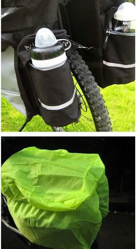 Waterproof Bicycle Rear Seat Rain Cover with Protective Hood for Bags and Backpacks - Yellow - Sports & Fitness > Bikes & Accessories > Bicycle Bags - Rivercity House & Home Co. (ABN 18 642 972 209) - Affordable Modern Furniture Australia