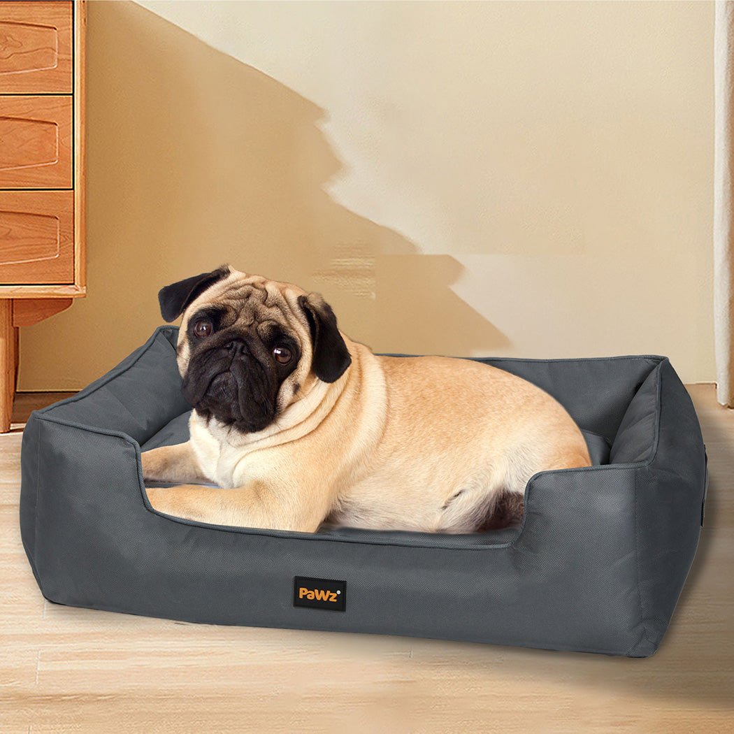 Waterproof Calming Dog Bed with Handles - Grey - Rivercity House & Home Co. (ABN 18 642 972 209) - Affordable Modern Furniture Australia