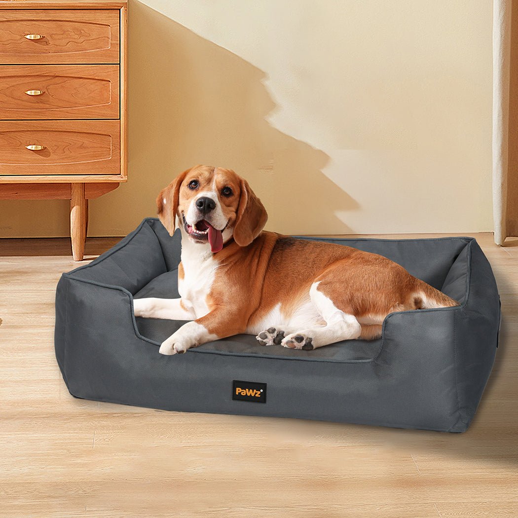 Waterproof Dog Calming Bed with Handles - Grey - Rivercity House & Home Co. (ABN 18 642 972 209) - Affordable Modern Furniture Australia