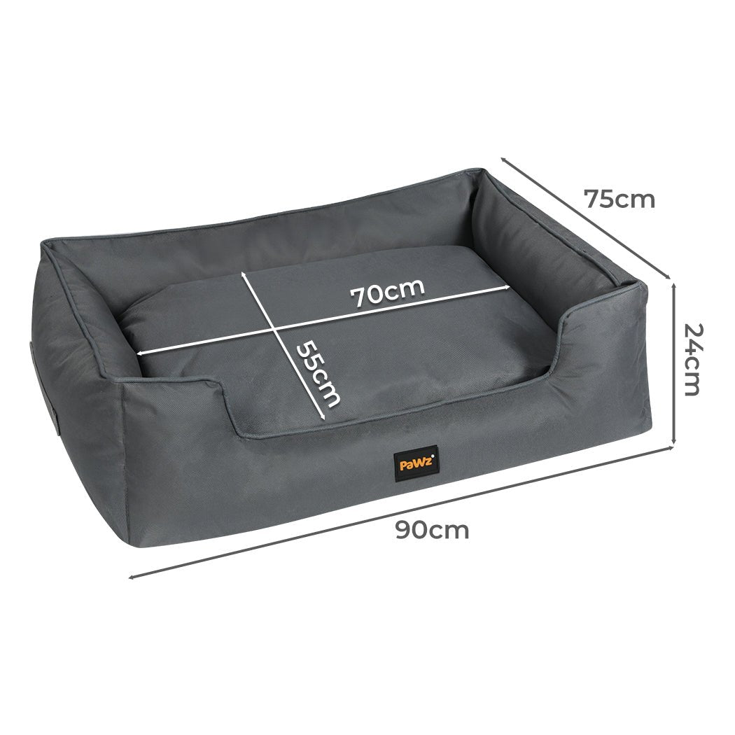 Waterproof Dog Calming Bed with Handles - Grey - Rivercity House & Home Co. (ABN 18 642 972 209) - Affordable Modern Furniture Australia