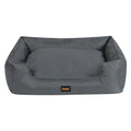 Waterproof Dog Calming Bed with Handles - Grey