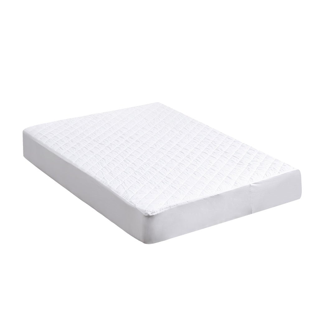 Waterproof Fully Fitted Microfiber Double Mattress Protector - White - Rivercity House & Home Co. (ABN 18 642 972 209) - Affordable Modern Furniture Australia