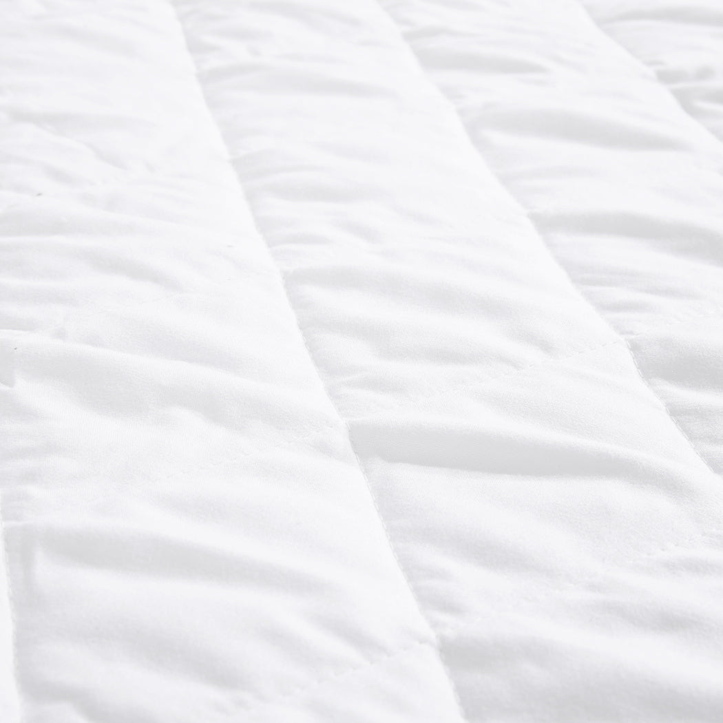 Waterproof Fully Fitted Microfiber King Mattress Protector - White - Rivercity House & Home Co. (ABN 18 642 972 209) - Affordable Modern Furniture Australia