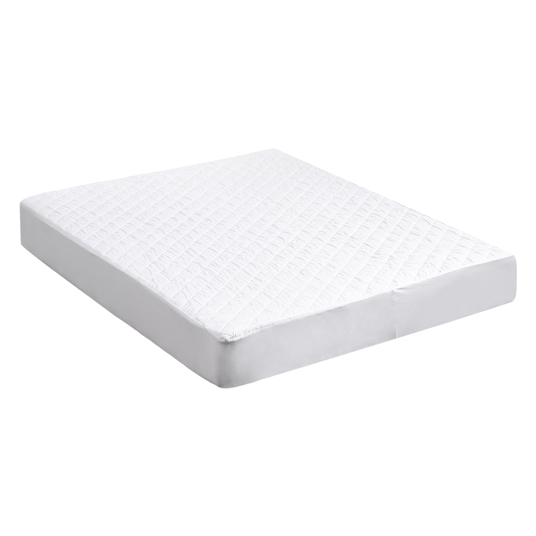 Waterproof Fully Fitted Microfiber King Mattress Protector - White - Rivercity House & Home Co. (ABN 18 642 972 209) - Affordable Modern Furniture Australia
