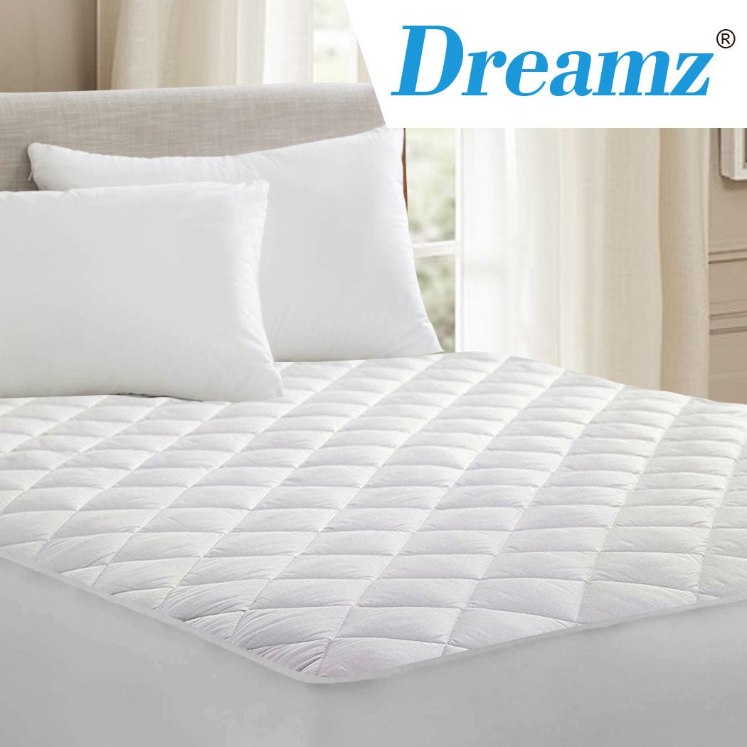 Waterproof Fully Fitted Microfiber Single Mattress Protector - White - Rivercity House & Home Co. (ABN 18 642 972 209) - Affordable Modern Furniture Australia