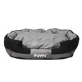 Waterproof Orthopaedic Medium Pet Dog Calming Bed - Grey & Black