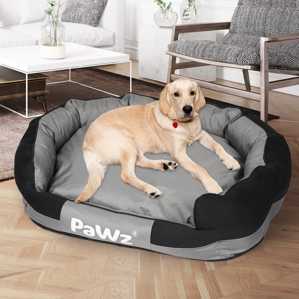 Waterproof Orthopaedic Pet Dog Calming Bed X - Large - Grey & Black - Rivercity House & Home Co. (ABN 18 642 972 209) - Affordable Modern Furniture Australia