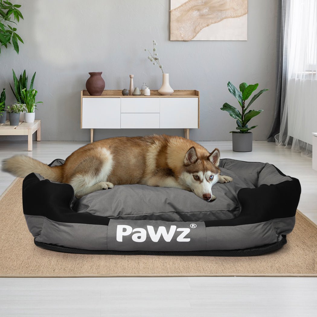 Waterproof Orthopaedic Pet Dog Calming Bed X - Large - Grey & Black - Rivercity House & Home Co. (ABN 18 642 972 209) - Affordable Modern Furniture Australia