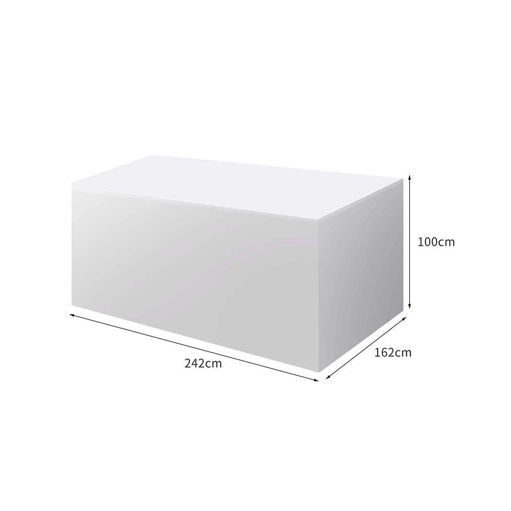 Waterproof Outdoor Furniture Cover 30cm Extension - Silver - Rivercity House & Home Co. (ABN 18 642 972 209) - Affordable Modern Furniture Australia
