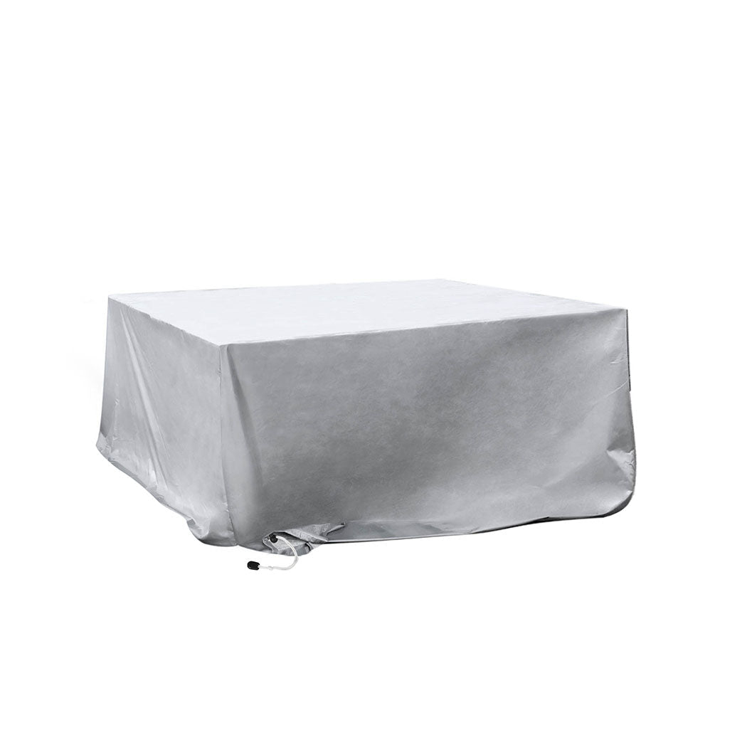 Waterproof Outdoor Furniture Cover with 10cm Extension - Silver - Rivercity House & Home Co. (ABN 18 642 972 209) - Affordable Modern Furniture Australia
