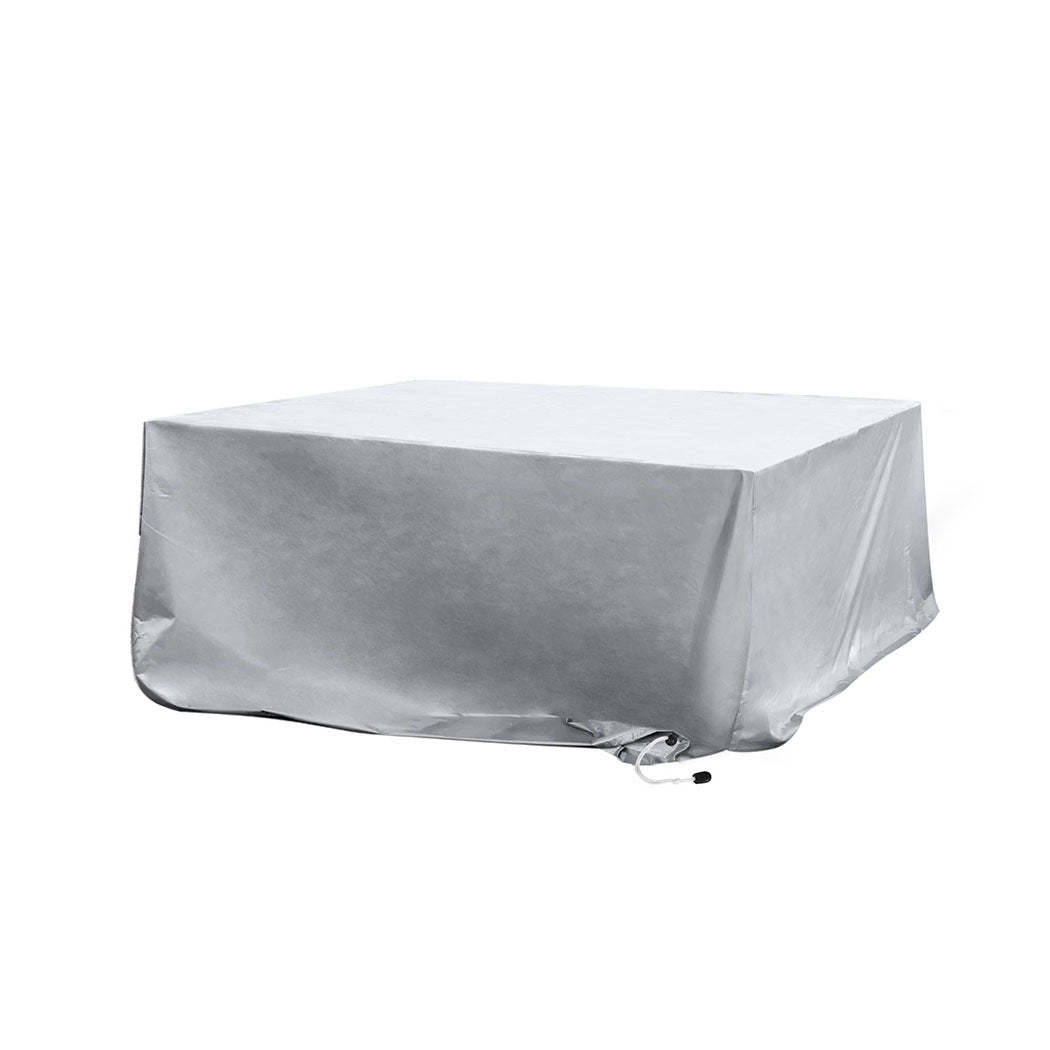 Waterproof Outdoor Furniture Cover with 20cm Extension - Silver - Rivercity House & Home Co. (ABN 18 642 972 209) - Affordable Modern Furniture Australia
