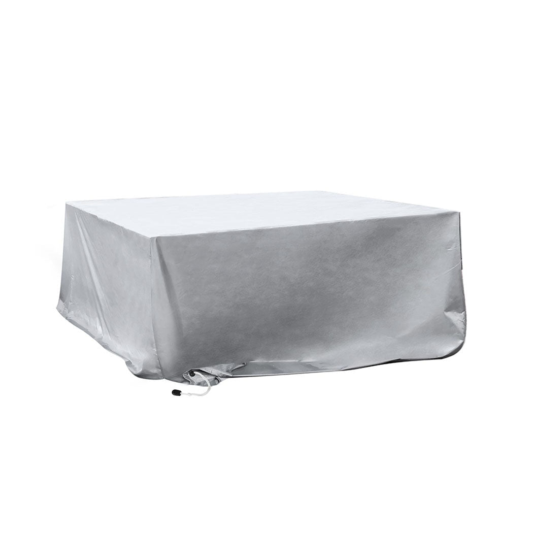 Waterproof Outdoor Furniture Cover with 20cm Extension - Silver - Rivercity House & Home Co. (ABN 18 642 972 209) - Affordable Modern Furniture Australia