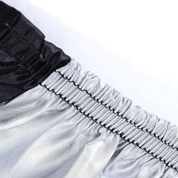 Waterproof PU-Coated Bike Cover for Up to 3 Bicycles or Motorcycle 200 x 105 x 110 cm - Silver and Black - Sports & Fitness > Bikes & Accessories > Bicycle Bags - Rivercity House & Home Co. (ABN 18 642 972 209) - Affordable Modern Furniture Australia