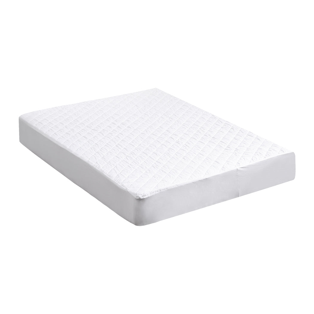 Waterproof Quilted Microfiber Queen Mattress Protector - White - Rivercity House & Home Co. (ABN 18 642 972 209) - Affordable Modern Furniture Australia