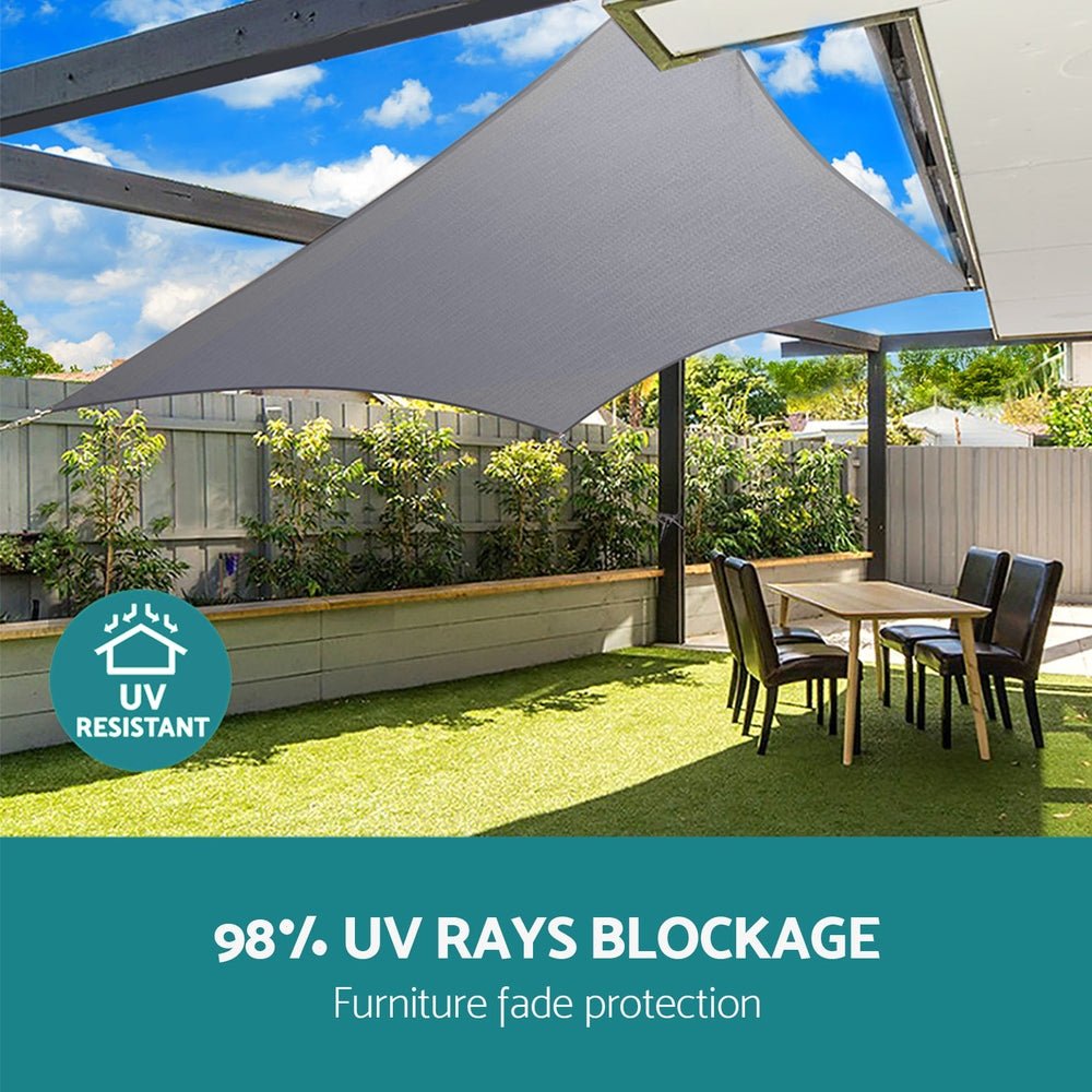 Waterproof Shade Sail Shade cloth Rectangle Canopy 3x5m - Home & Garden > Shading - Rivercity House & Home Co. (ABN 18 642 972 209) - Affordable Modern Furniture Australia