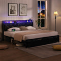 Waverton Queen Storage Bed with LED Headboard – Black