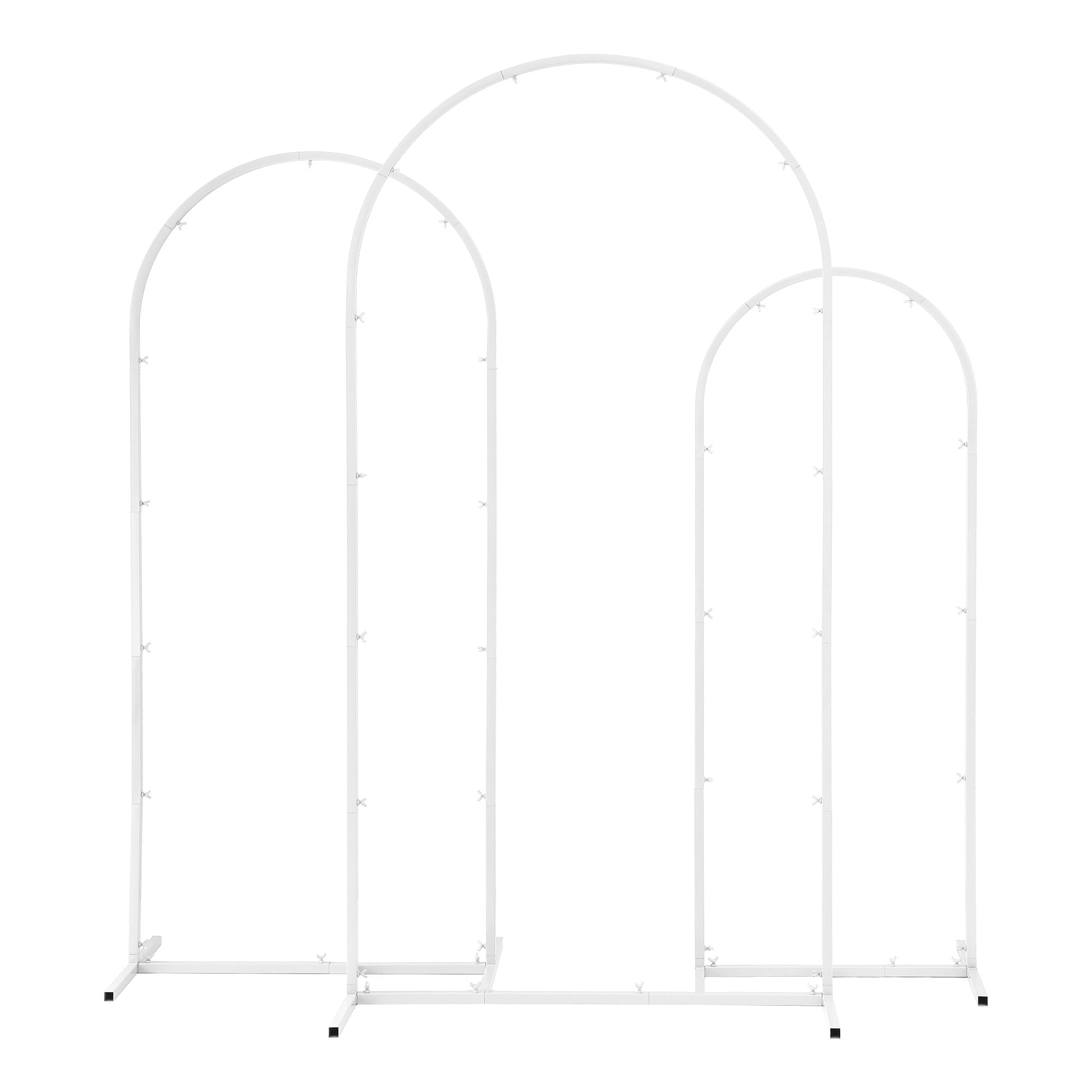 Wedding Arch Backdrop Stand Set of 3 Metal Wedding Arched Frame White, Easy to Assemble, Stable Balloon Arch Standfor Wedding, Baby Shower, Party Decoration - Occasions > Wedding Accessories > Other Wedding Decorations - Rivercity House & Home Co. (ABN 18 642 972 209) - Affordable Modern Furniture Australia